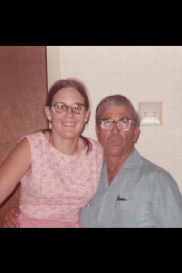 My sister Peggy Clark smith and my Daddy Jim Clark on Peggy's 21st birthday.