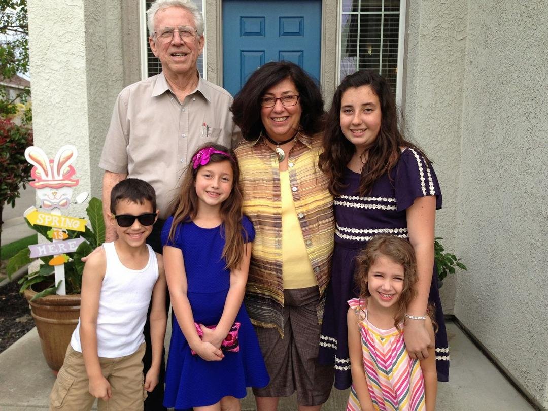 Four of five grandchildren.