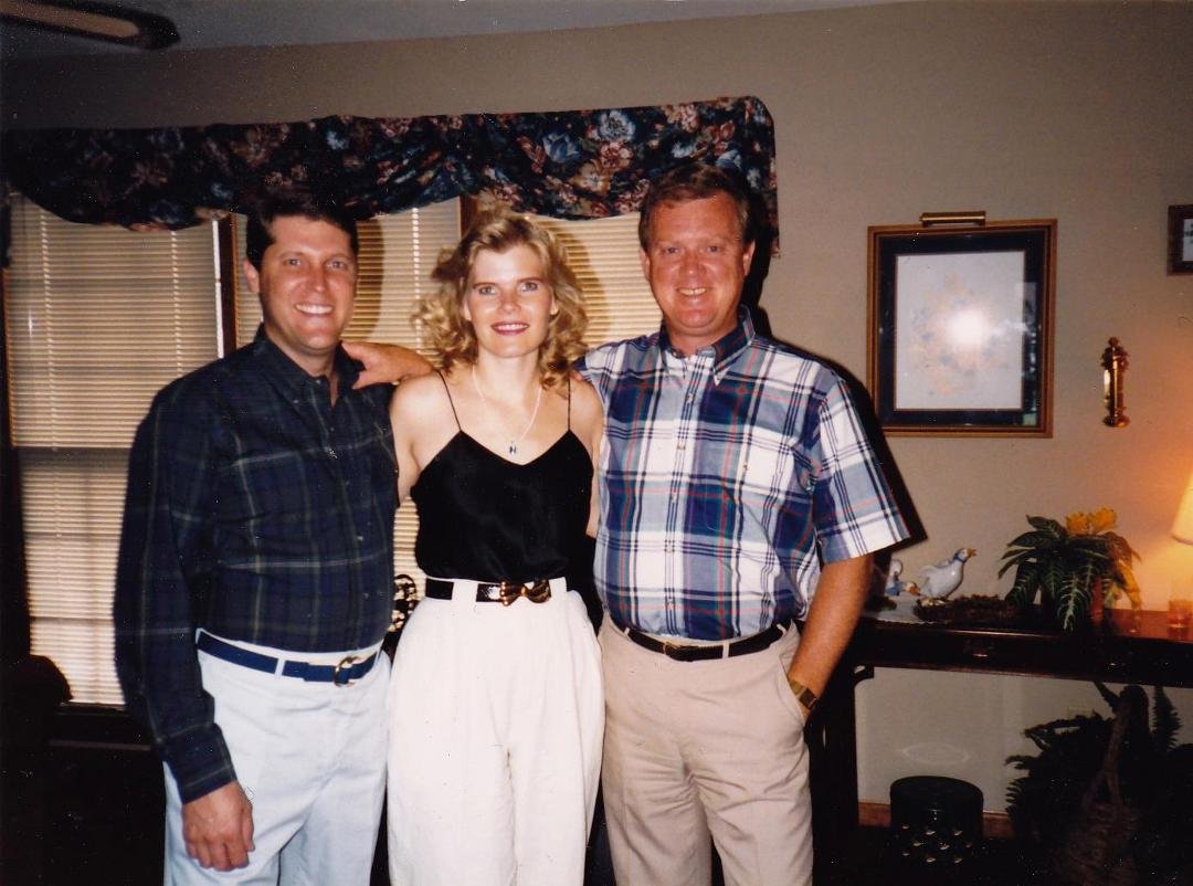 With our friend Carl Pierce in Memphis, about 1985.