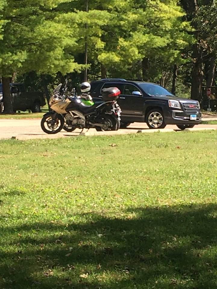 John and I rode out to White Pines state park, great day for riding.