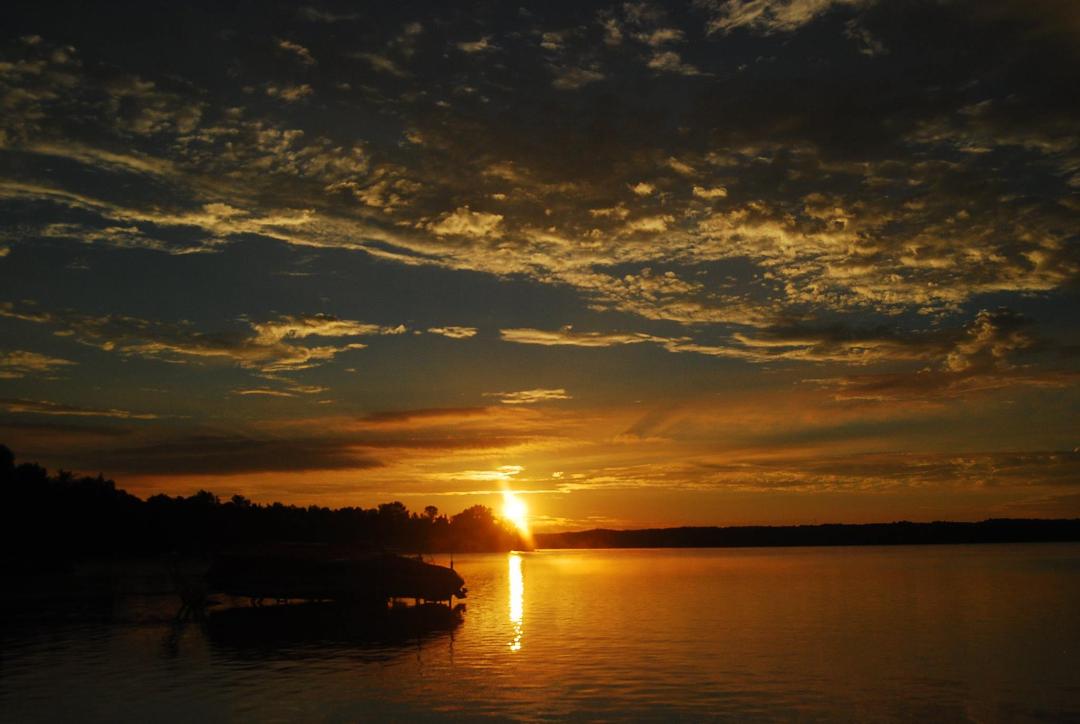sunrise over Lake Leelanau