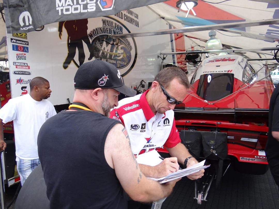 Jack Beckman signing my autograph pad