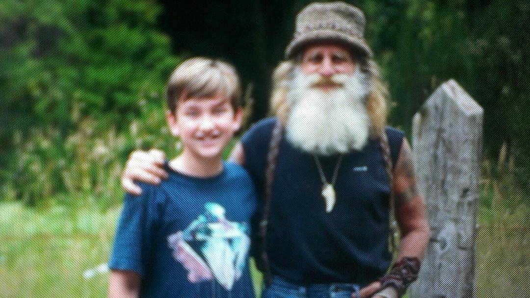 Connor and famous survivalisr Mick Dodge.