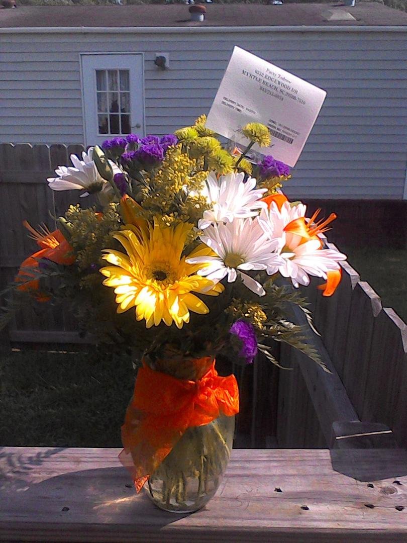 Beautiful flowers from two of my bestest guys for my birthday. Thank you Bryan and Ron!! Love them and love both of you!!!!