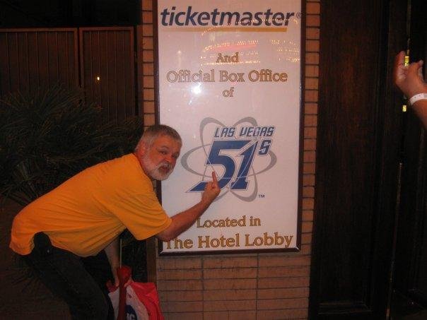 I hate the Dodgers so much that I could not pass an opportunity to show some hate to their lame ass AAA team while in Las Vegas.