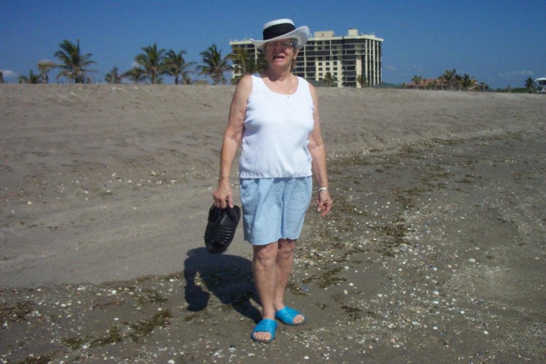 On the beach in Ft. Pierce.