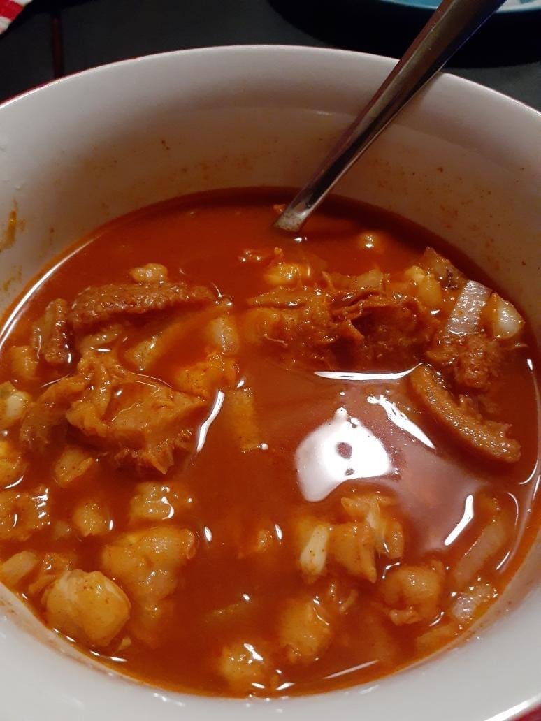 My best friend Natalie Chapa makes the best Menudo ever!!!
