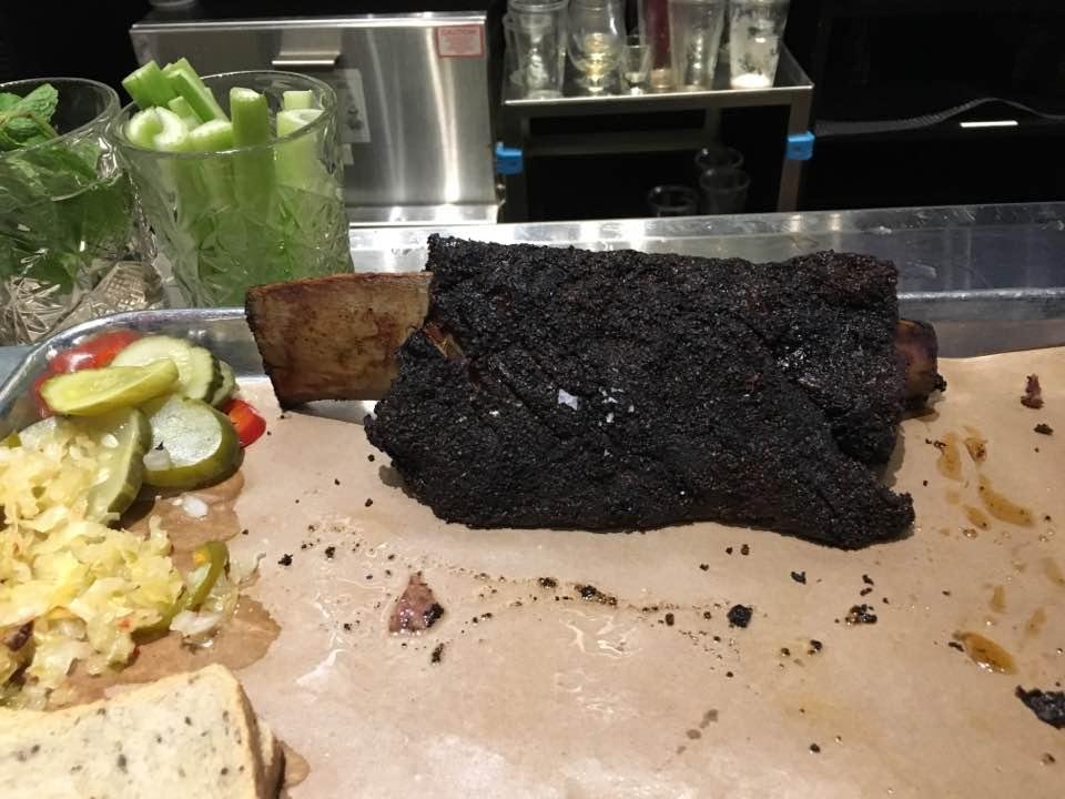Beef rib at Mabels before our 22nd win.