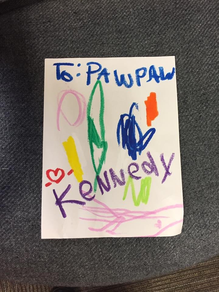 Had a special surprise when I got to work this morning.
Must have had a visitor over the weekend. Have fun this week on holiday sweet Kennedy♥️
Diane Urbanek Carpenter, Lisa Carpenter, Dustin Michael Carpenter