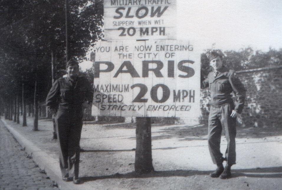 My Father (on the right) in Paris, WW II