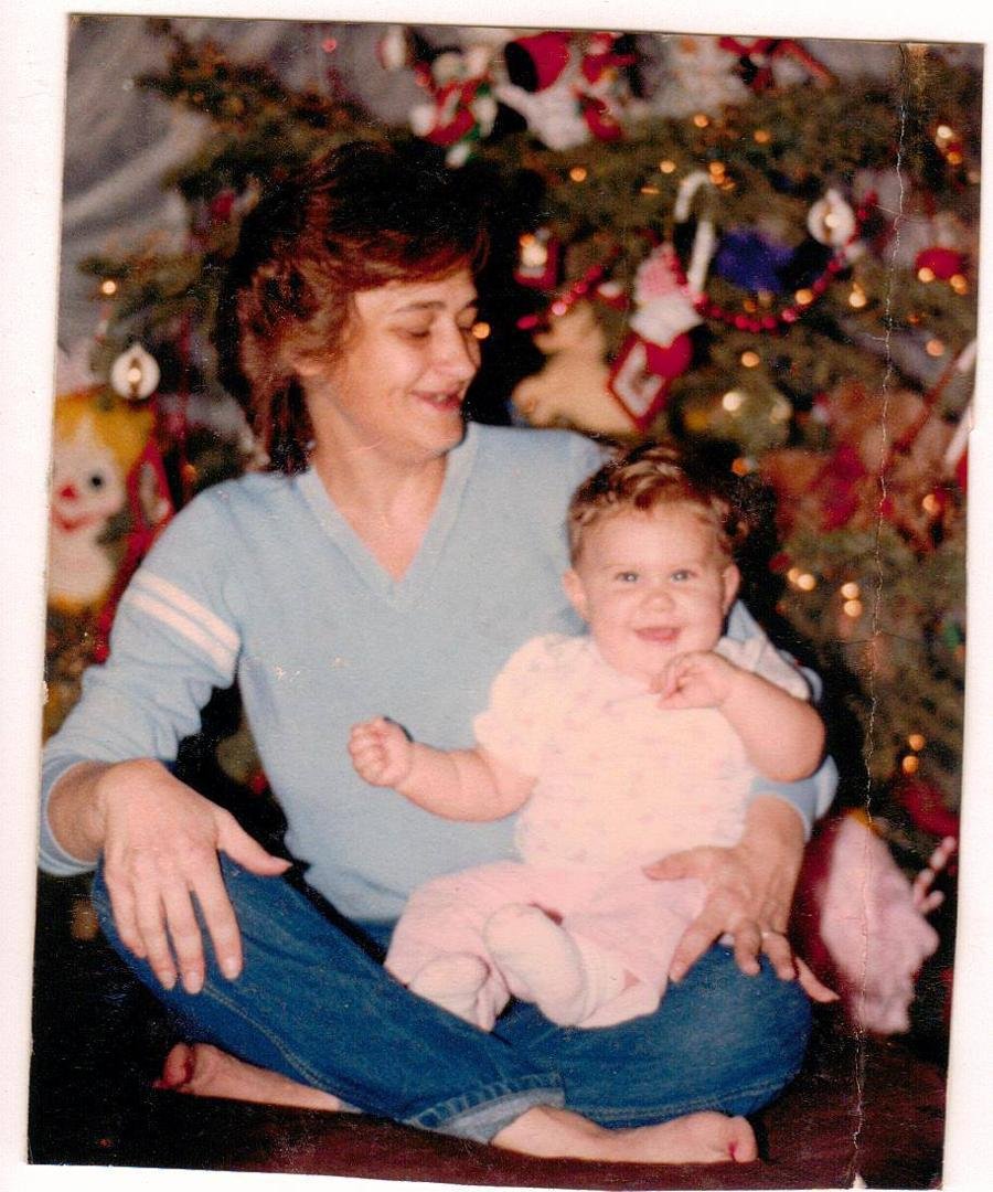 Tiffany This was your First Christmas..I had such a good time playing with you and just loving you ...Your mom and dad went and got the christmas tree a very special way..They had a Station Wagon at the time...and went a go