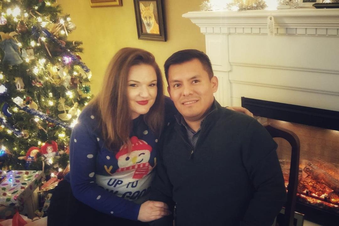 My beautiful and sweet granddaughter, Brittany and her awesome husband, Carlos. Xmas 2018