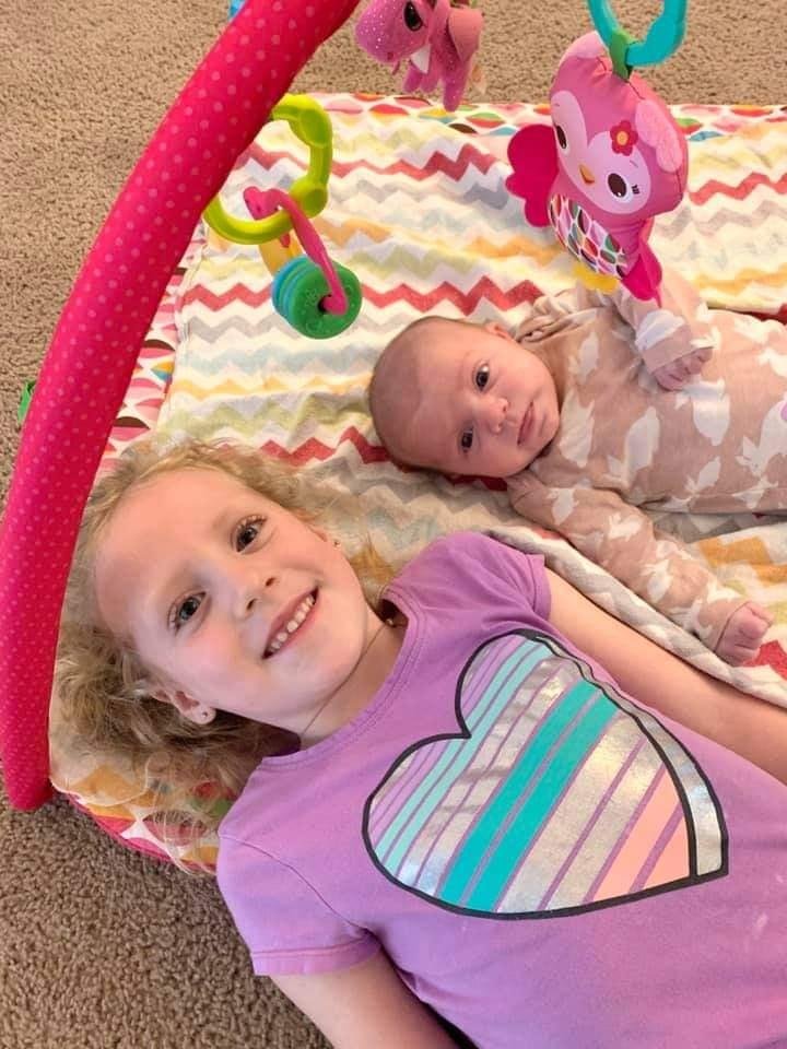 Anna and her baby sister Holly Elizabeth.