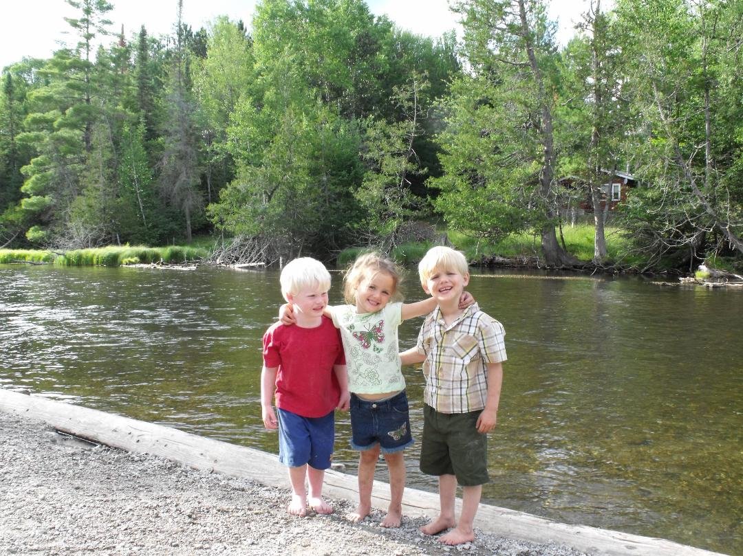 Look how little they were. Michael, Alexis and Nathan
