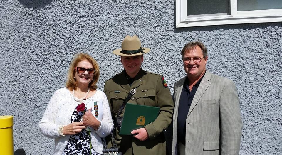 Zack's graduation, with Ann and Don Robitaille