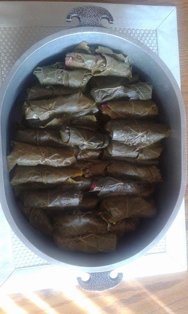 Just finished rolling 75 grape leafs. I am sorry if you are not here to help eat them.