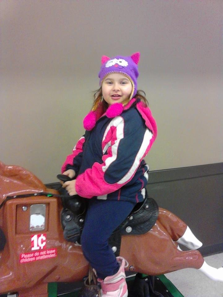Adriannah at Meijer yesterday !