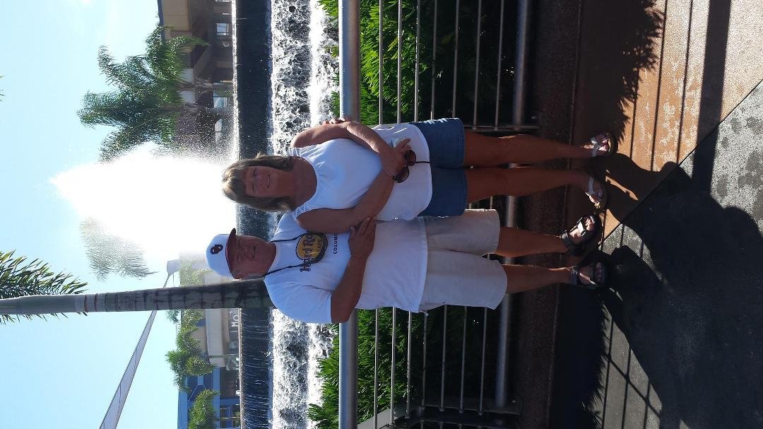 My Wonderful Wife and I enjoying this sunny day with the Mouse :)