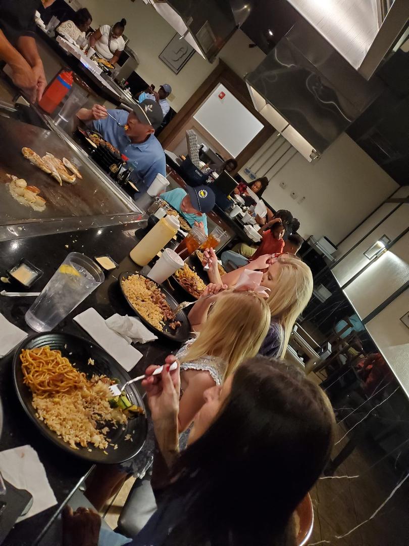 Throwing down at Augusta Steak house