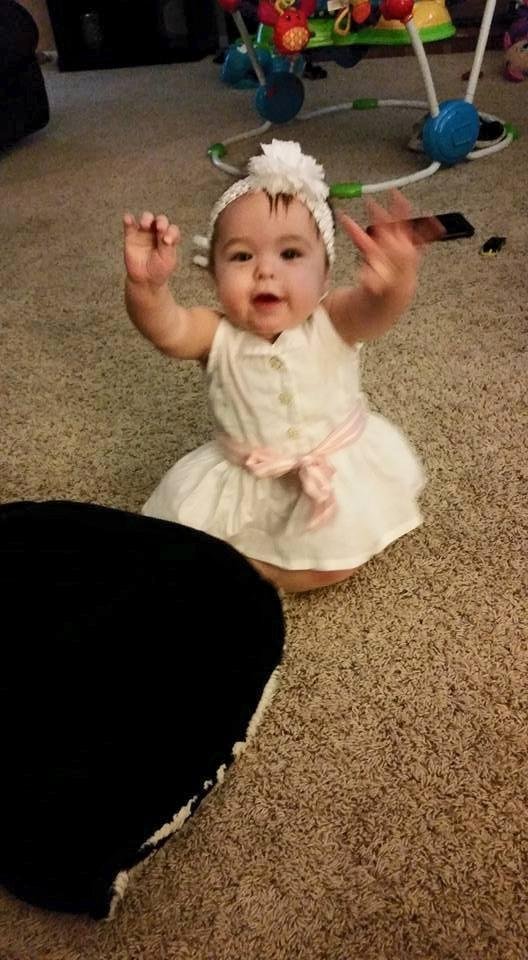 Kaylee getting ready to go to the zoo