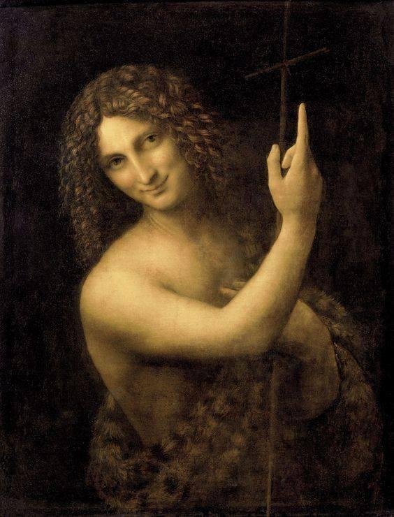 Occupy Facebook with art to break up the tense climate. Whomever "likes" this post will be given an artist and has to post a piece by that artist, along with this text. St. John the Baptist by Leonardo da Vinci