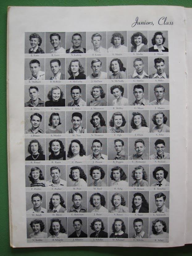 I have posted Belleville High School Yearbooks 1946-1947-1948 on line here
https://plus.google.com/photos/102475285517073985760/albums
In the photo I am bottom row 2nd from left
