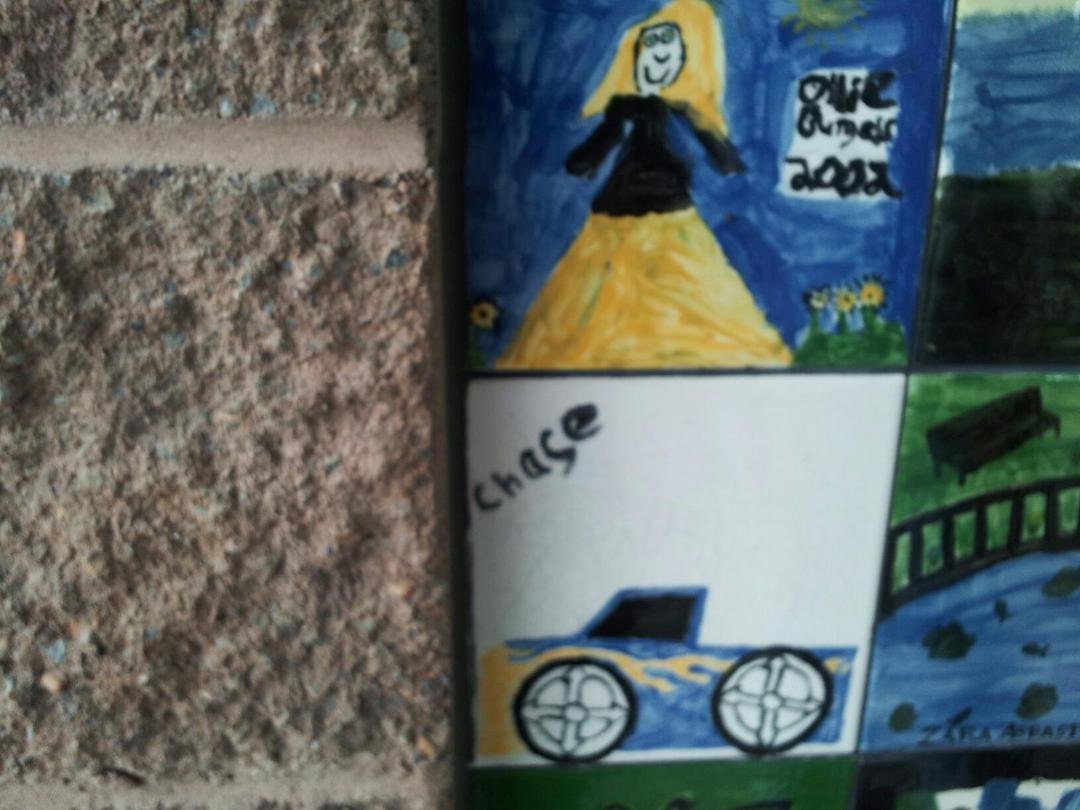 CHASE'S name on a wall at Little Rock.