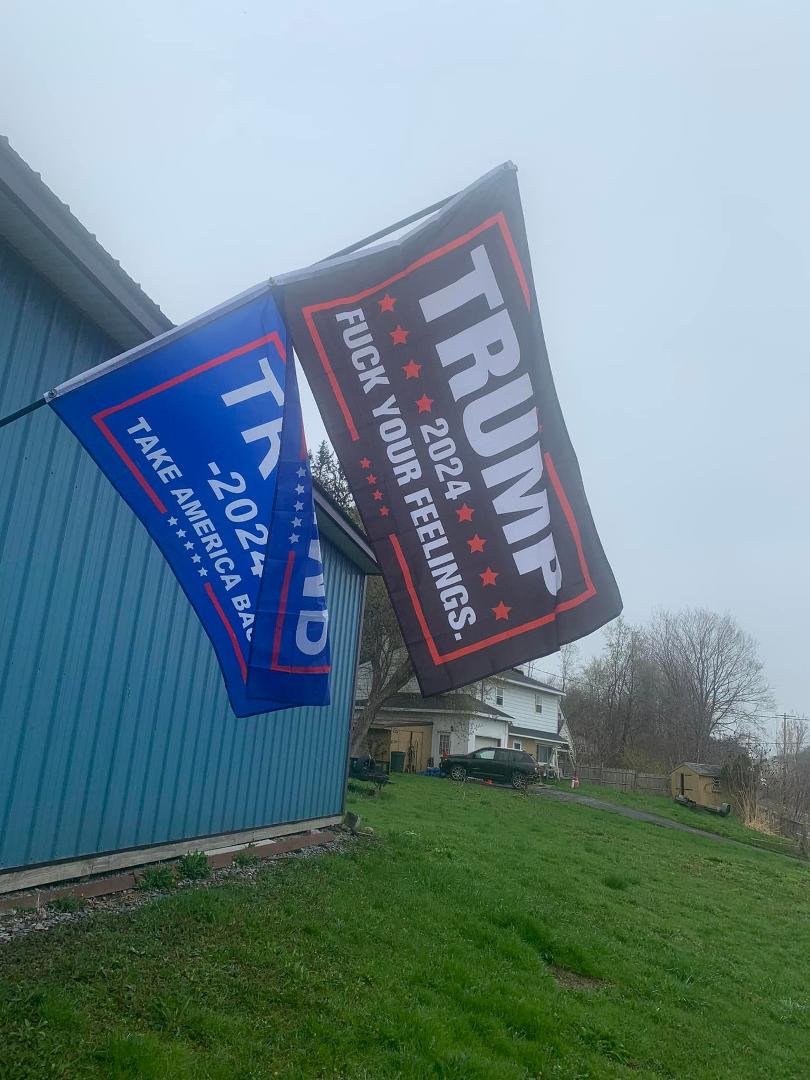 Just got my flags up