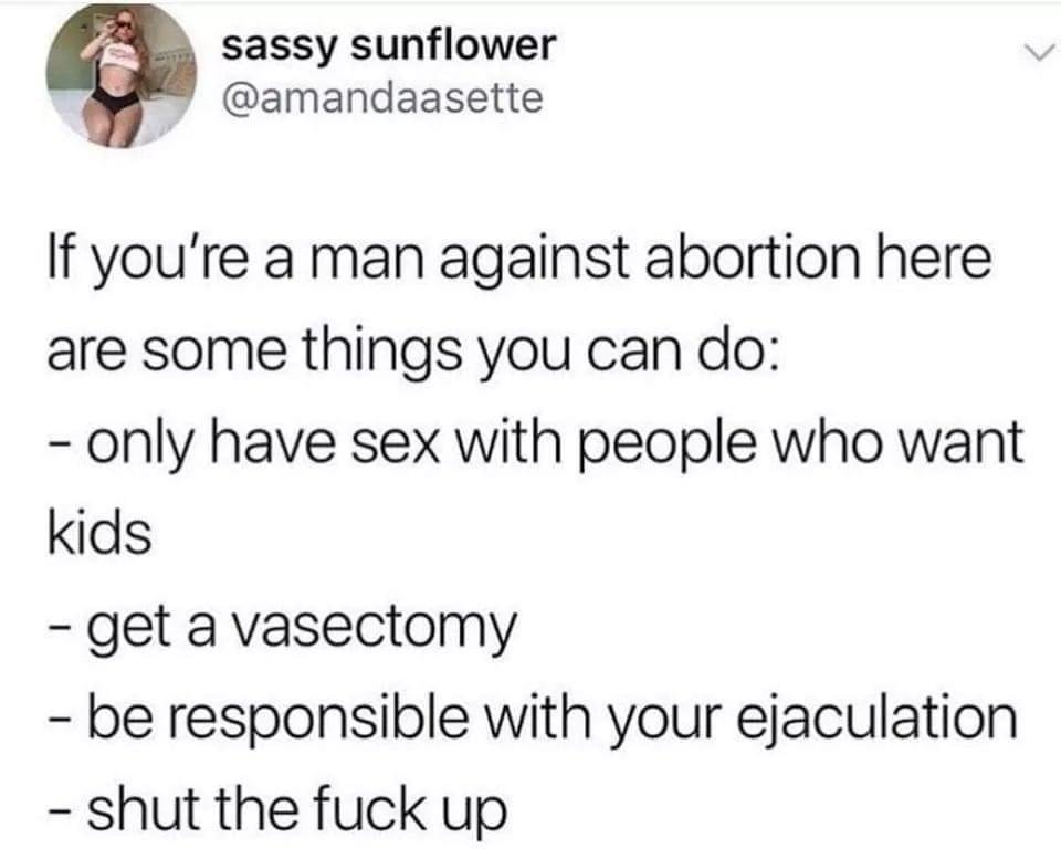 Possibly one of the dumbest responses or memes ever created by a baby murder supporter...
1. The unborn baby is not the mother's body, it is a separate body... biological fact.
2. If you're a woman that supports murdering