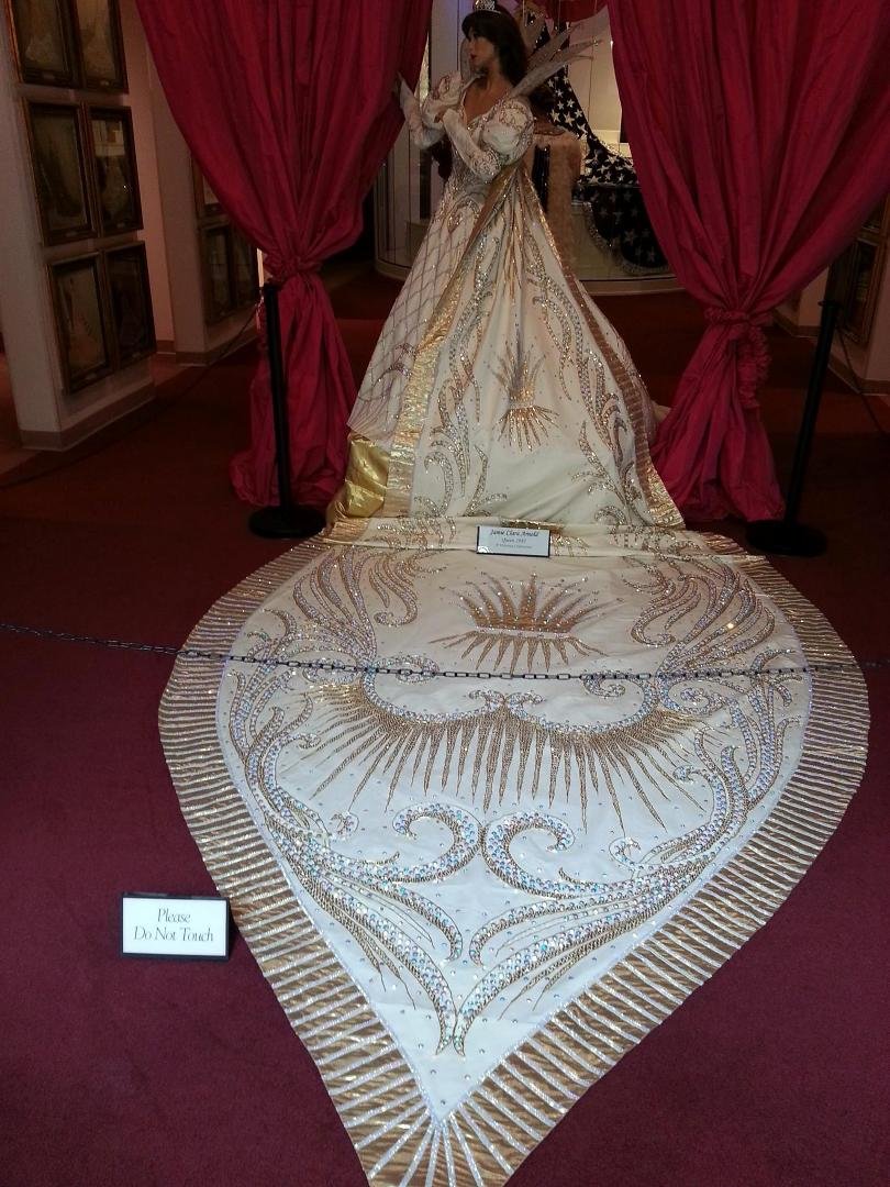 They rotate these gowns out every three months to preserve them. I was blessed to get there at the time they had the one gown I was looking for; as we left and turned to look at the last gown the woman that was fortunate to