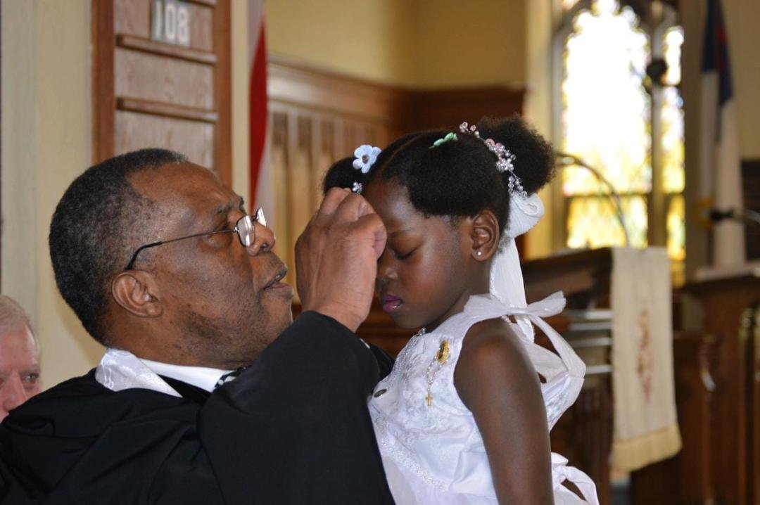 Easter baptism of little Essowassam.  One of the joys of being a pastor.