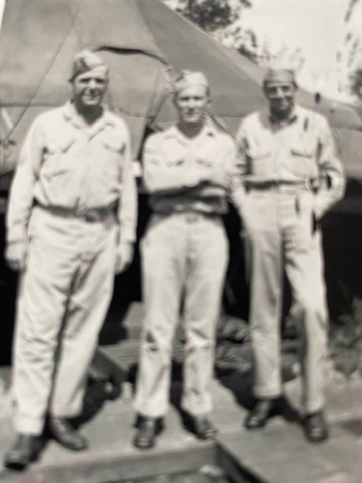 🤔 My inspiration for joining the Army, my Uncle Wesley in middle, a combat medic in WWII. Lived and became a Judge in Kansas. Thinking of those that never returned. 🇺🇸🇺🇸 on this Memorial Day.