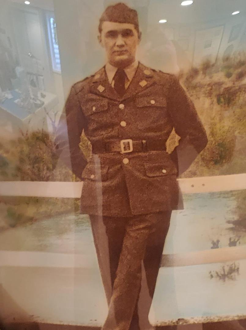 Four and one half years, U.S. Army. 1941 to 1945. Artillery and Combat Engineers. Thirty two months overseas. Thanks for your sacrifice, dad.
