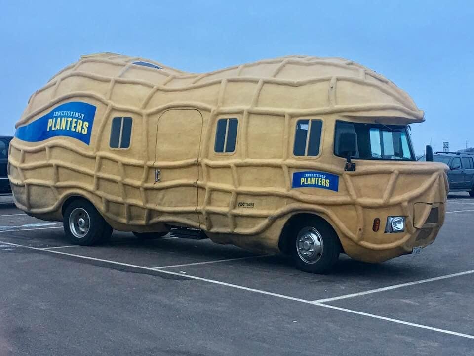 You never know when you’ll see a giant peanut in EauClaire.