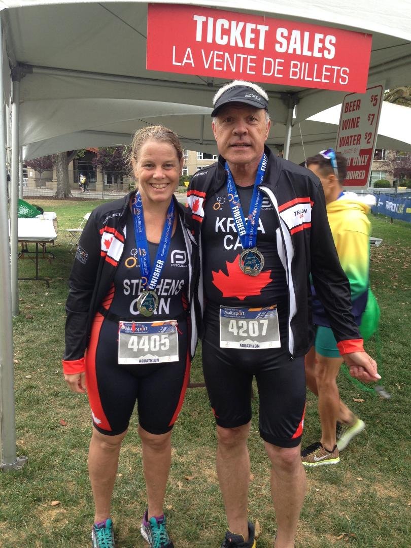 Competing against the best in the world at the World Multisport Triathlon Championships in Penticton, BC