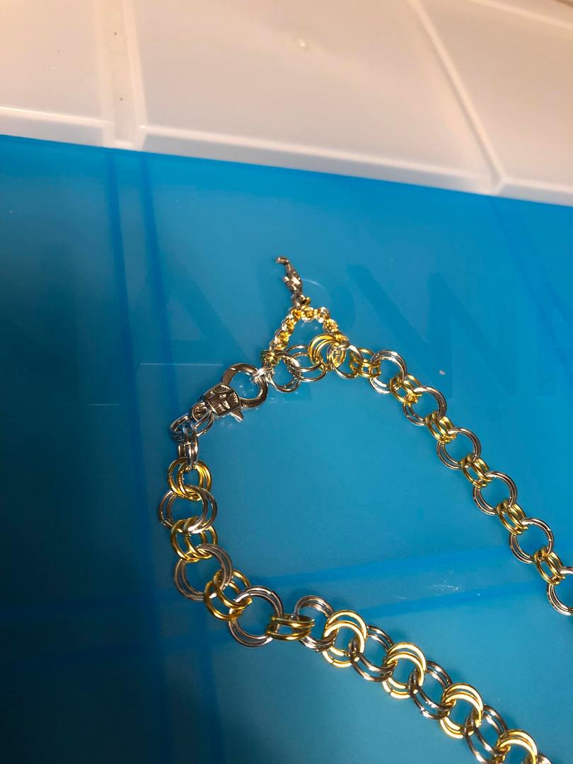 Changed the clasp at the last moment! Realized I liked this one better for it. 😄