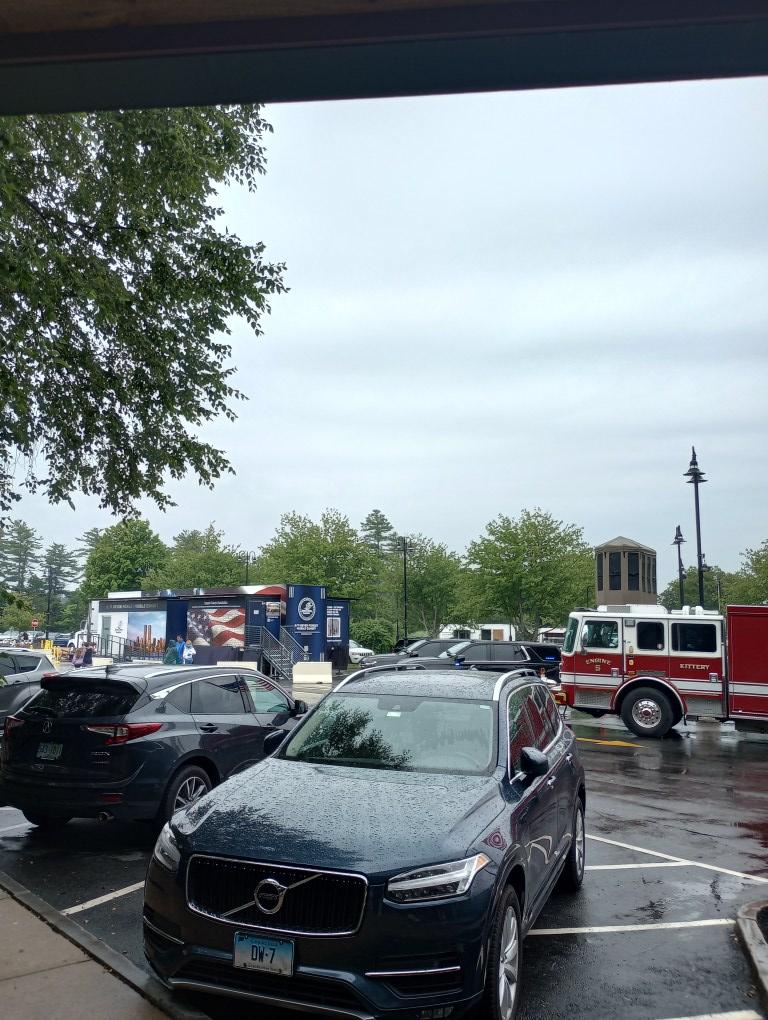 At the Kittery trading post in Maine to see the 9/11 mobile exhibit