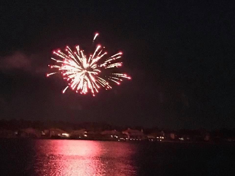 Nice to be able to see great fireworks from the comfort of your own backyard.
