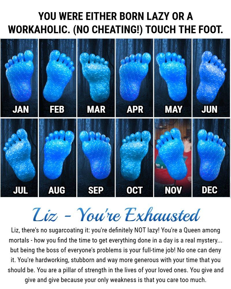 You Were Either Born LAZY Or A WORKAHOLIC. (No Cheating!) Touch The Foot.