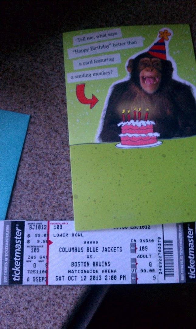 Early birthday gift from Mindi and the kids