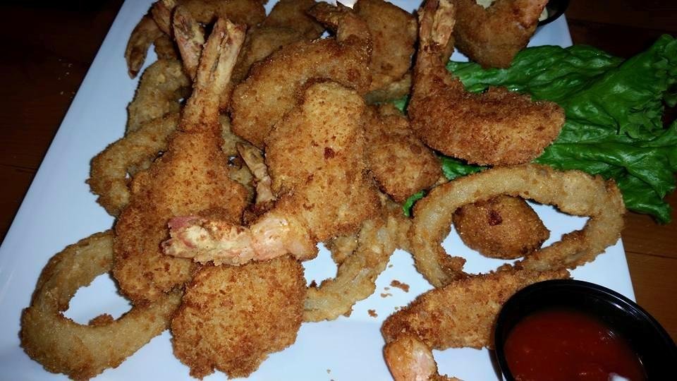 Some fried shimp for dinner that's what's up in rob'sworld! !
