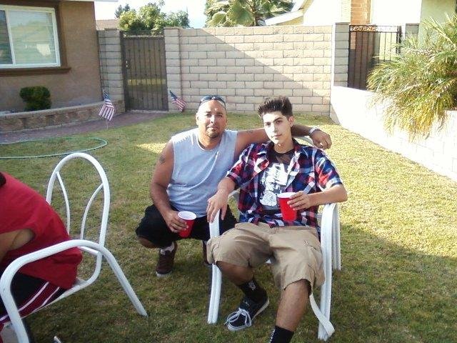 Dad &son, 4th of july