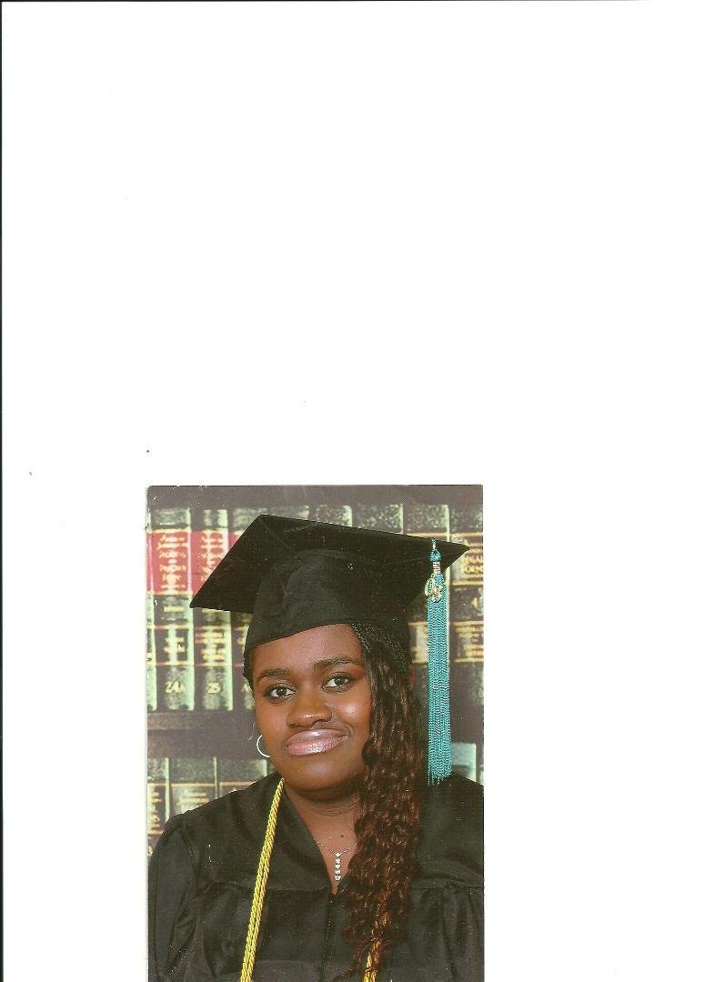 Cousin Evette at graduation from Everest.