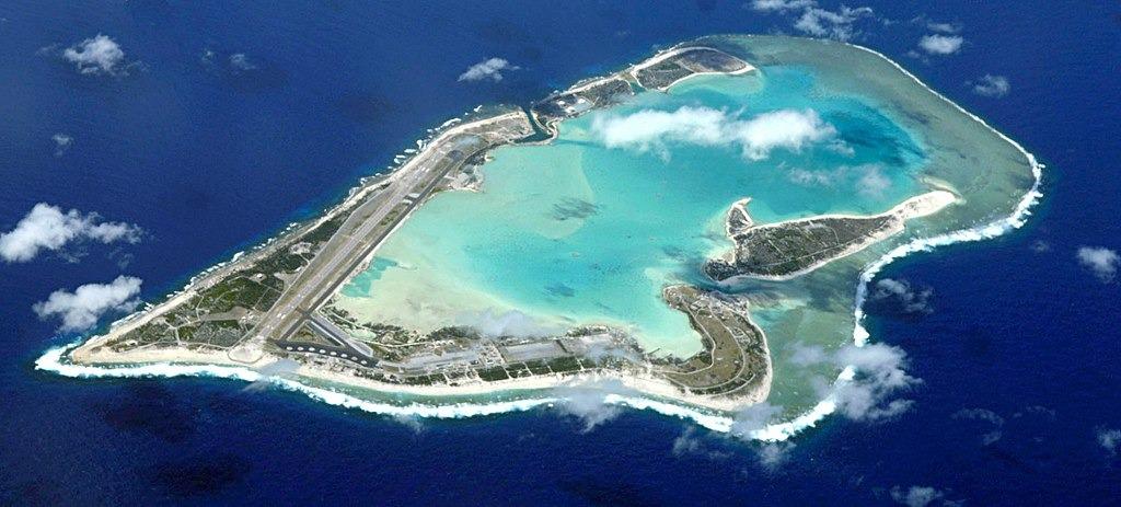 Wake Island. Always amazed me that our Nav could find this tiny island in the middle of the Pacific Ocean. Landed there a couple of times. Not much to the island. Not a good place to break down... expect 1 or 2 weeks for p