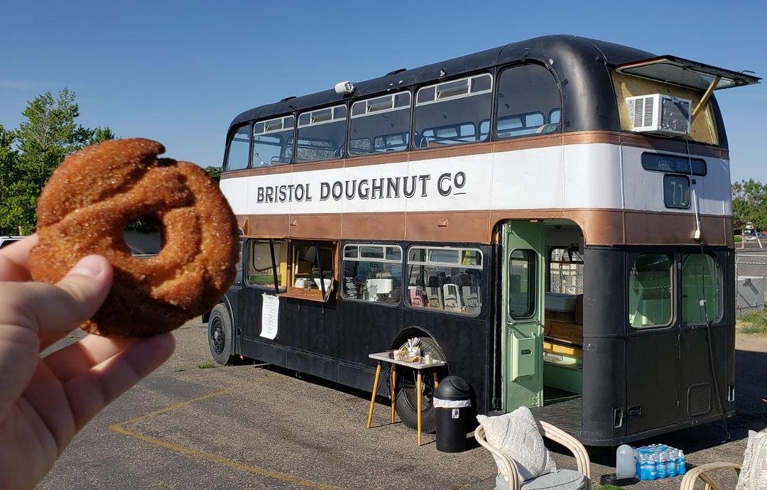 New donut place opened up right near our house at Morris and Comanche next to the school. They are working on their physical location, but their donut bus is up and running! #supportlocal
