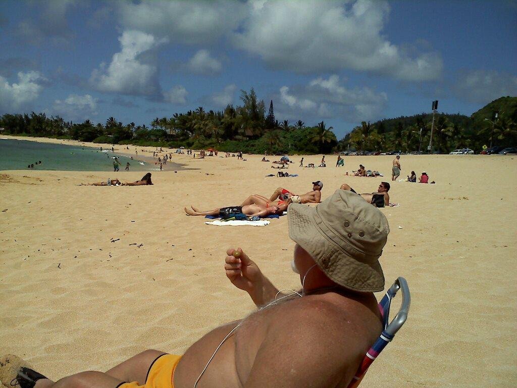 Ray getting some rays.