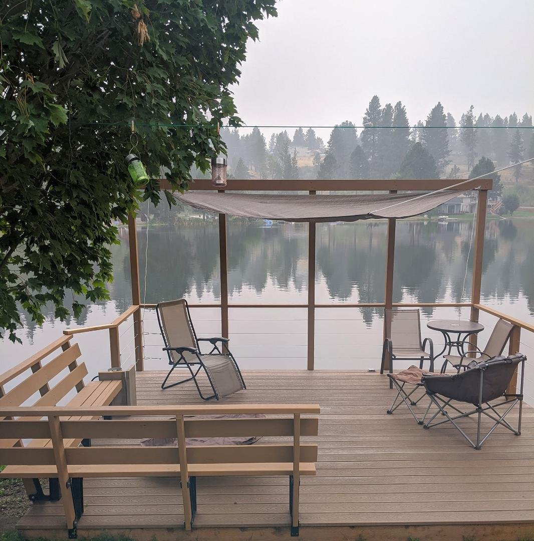 Deck is finished , when the smoke clears I will finish up details on the pergola and fire pit.with Kym Parshall Codomo