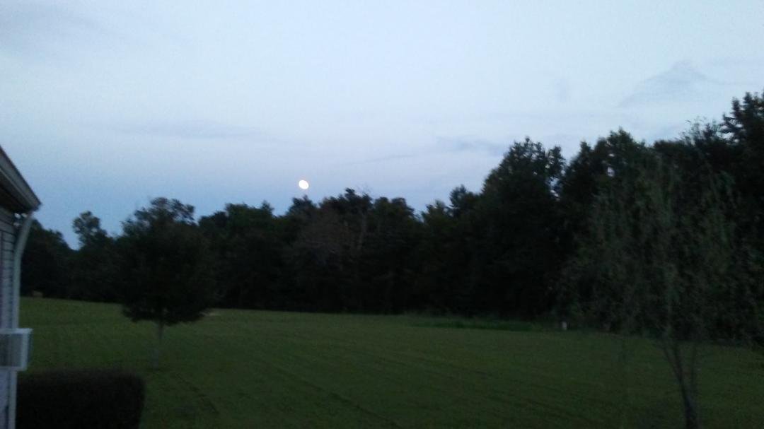 Full moon from the front porch.