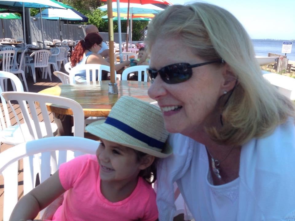 Me Lizzy & Patty celebrating Father's Day on Fire Island