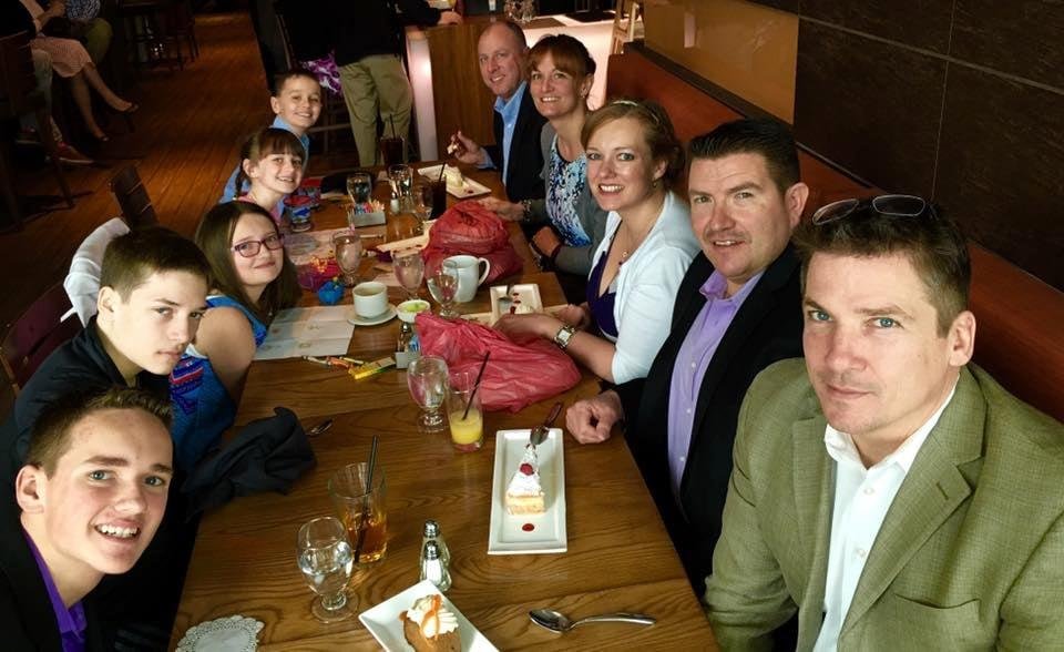 Happy Mother's Day to my two daughters Tracy & Kerrie and wishing both of you a Great Mother's Day with your families. This is a Great Picture of our family -- My Son, 2 daughters, their husbands, and my 5 grandchildren.